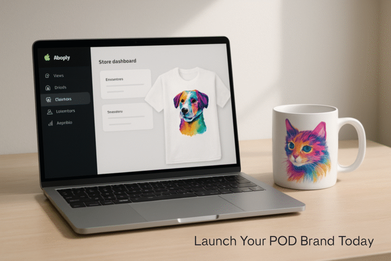 Print on Demand workspace